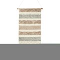 Saro Lifestyle 20 x 44 in. Textured Woven Wall Hanging WA232.N